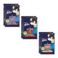 Felix Karışık 85 gr x 6 Adet Yetişkin Kedi Yaş Mama