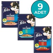 Felix Karışık 85 gr x 9 Adet Yetişkin Kedi Yaş Maması