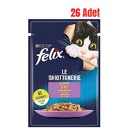 Felix Kuzulu Pouch 26x85 gr Kedi Konservesi