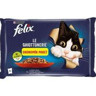 Felix Multi Pouch 4 X 85 gr Sığır Etli ve Tavuklu Yaş Kedi Maması