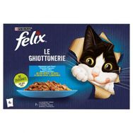 Felix Multipack Somonlu ve Ton Balıklı 4X85 gr 12'li Yetişkin Kedi Yaş Maması