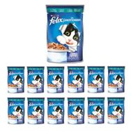 Felix Pouch Sardalya ve Somonlu 12x85 gr Yetişkin Kedi Maması