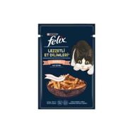 Felix Pouch Tasty Shreds Somonlu Lezzetli Et Dilimleri 80 gr Yaş Kedi Maması