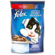 Felix Sığır Etli Ve Tavuklu Yetişkin Kedi Pouch Konservesi 85 Gr