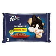 Felix Sığır Etli ve Tavuklu Yetişkin Multipack 4x85 gr Kedi Yaş Mama