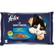 Felix Somonlu ve Ton Balıklı 4 x 85 gr x 12 Adet Multipack Yetişkin Kedi Maması