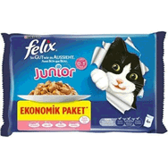 Felix Tavuklu ve Sığır Etli 4x85 gr Yaş Kedi Maması