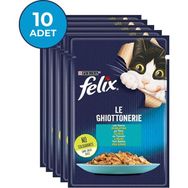 Felix Ton Balıklı Yetişkin Kedi 10x85 gr Yaş Maması