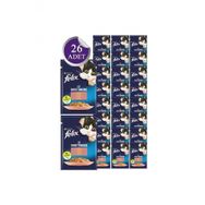 Felix Yetişkin 26x85 gr Somonlu Yaş Kedi Maması
