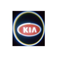 Femex Kia Araçlar İçin Pilli Yapıştırmalı Kapı Altı Led Logo