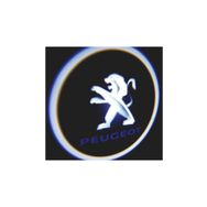 Femex Peugeot Araçlar İçin Pilli Yapıştırmalı Kapı Altı Led Logo