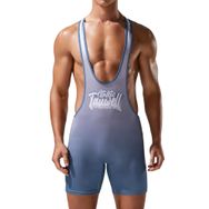 Feoya Bodysuit Gri Spor Halter Erkek Güreş Atlet
