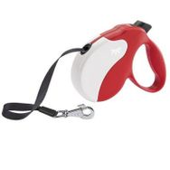 Ferplast Amigo M Boy Tape Kırmızı-Beyaz Köpek Gezdirme Tasması