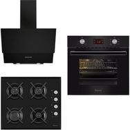 Ferre 8002 + S 1140 + D003 Siyah Ankastre Set