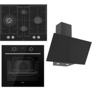 Ferre Airfry XE63CS - ED075 - D077 Siyah 3'lü Ankastre Set