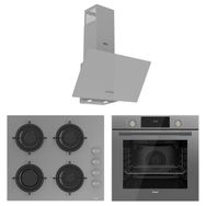 Ferre D088 - CS208 - QMS63CPR Grey Duplin 3'lü Ankastre Set