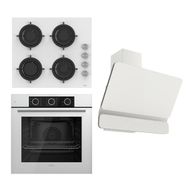 Ferre Flowart Basic CS206 - XE62CB - D081 Beyaz 3'lü Ankastre Set