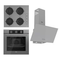 Ferre Flowart Basic CS208 - XE62CPR - D088 Gri 3'lü Ankastre Set