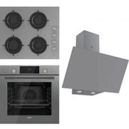 Ferre Flowart CS208 - QMS63CPR -D079 3'lü Gri Ankastre Set