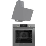 Ferre Flowart D079 - QMS63CPR Gri 2'li Ankastre Set