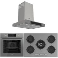 Ferre Flowart Mega RS038 - QMS63CPR - D1021 3'lü Gri Ankastre Set