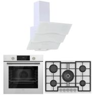 Ferre Flowart Pro D024 - ED036 - QMS63CB Beyaz 3'lü Ankastre Set