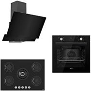 Ferre Flowart RS Serisi D063 - RS035 - QMS63CS Siyah 3'lü Ankastre Set