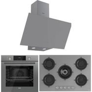 Ferre Flowart RS038 - QMS63CPR - D079 Gri 3'lü Ankastre Set