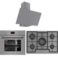 Ferre Flowart Serisi ED038 - QMS63CPR - D079 Gri 3'lü Ankastre Set