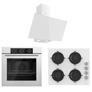 Ferre Fryart Basic QXE62CB - CS206 - D078 Beyaz 3'lü Ankastre Set