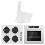 Ferre Fryart Basıc Serisi CS206 - QXE62Cb - D087 Beyaz 3'lü Ankastre Set