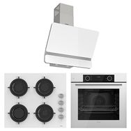 Ferre Fryart CS XE63CB - CS206 - D081 Beyaz 3'lü Ankastre Set