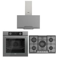 Ferre Fryart D065 - ED038 - XE63CPR Gri 3'lü Ankastre Set