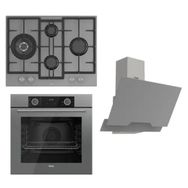 Ferre Fryart ED078 - XE63CPR -D065 3'lü Gri Ankastre Set
