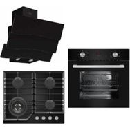 Ferre Lüx 6010 - NT025 - D023 Siyah 3'lü Ankastre Set