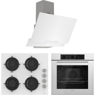 Ferre QBL62CB - CS206 - D064 Soft Line Beyaz 3'lü Ankastre Set