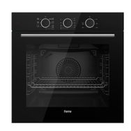 Ferre QXE62CS Siyah Fryart 0+7 Konum Basic Ankastre Fırın