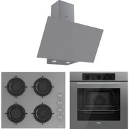Ferre Soft Line Basic QBL62CPR - CS208 - D079 Gri 3'lü Ankastre Set