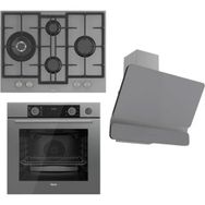 Ferre Steamart ED078 - XE64CPR - D082 3'lü Gri Ankastre Set