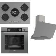 Ferre Steamart Fryart RS038 - XE64CPR - D065 3'lü Gri Ankastre Set