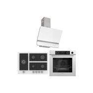 Ferre Stemart BL D081 - BL136 - XE64CB 3'lü Beyaz Ankastre Set