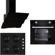 Ferre The New Black Magician 6010 - S2140 - D023 3'lü Siyah Ankastre Set