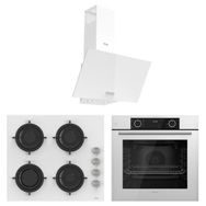 Ferre White Mila Fryart D087 - CS206 - XE63CB 3'lü Beyaz Ankastre Set