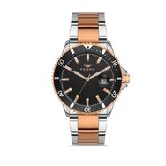 Ferro F11238A-E2 Rose Gümüş Çelik Kordon Erkek Kol Saati