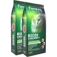 Fevesy Tavuk Pirinç 2x3 kg Yetişkin Kedi Maması
