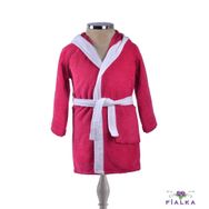 Fialka 5-6 Yaş Fuşya Çocuk Bornoz