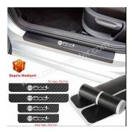 Fiat 500L 4 Adet Karbon Kapı Eşiği Sticker