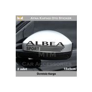 Fiat Albea 2 Adet Ayna Oto Sticker