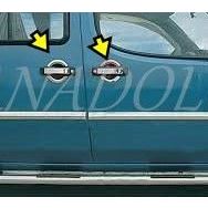 Fiat Doblo 12 Parça 2000 2010 Paslanmaz Çelik 4 Kapı Krom Kapı Kolu