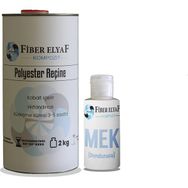 Fiber Elyaf Kompozit 2 kg Polyester Reçine + 20 gr Mek